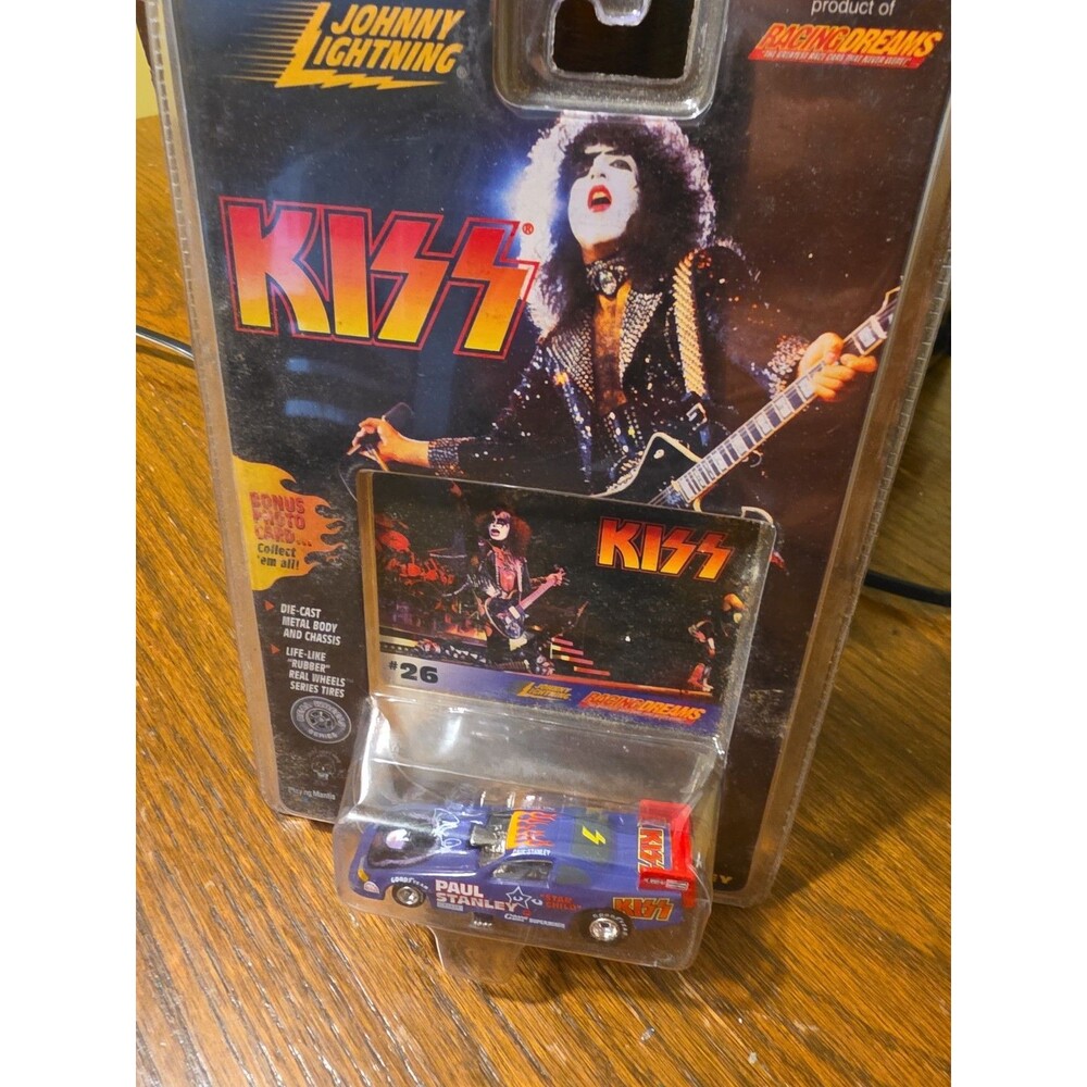 KISS Die Cast Car and Card #26 Paul Stanley Johnny Lightning 1997 1:64 MOC